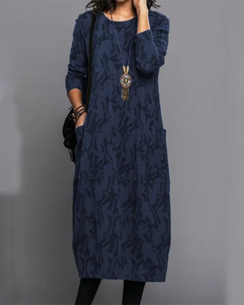 Heidi-Mode | Elegantes Langes Leinenkleid für Damen