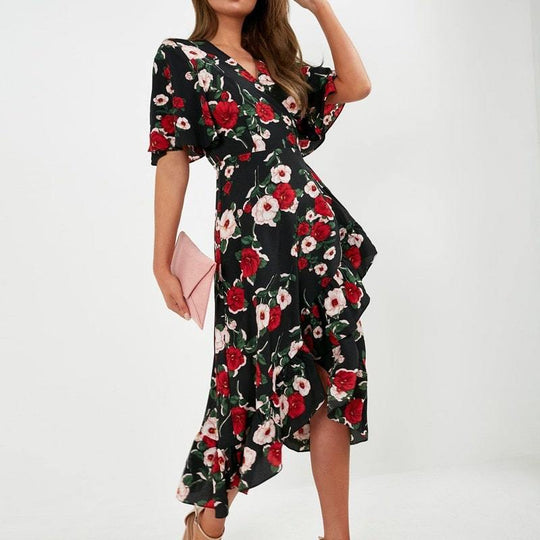 Heidi-Mode | Vintage Kleid 70Er Jahre Blumen