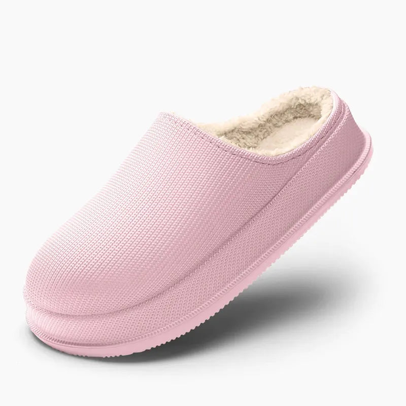 Warme Slipper mit Wollfutter