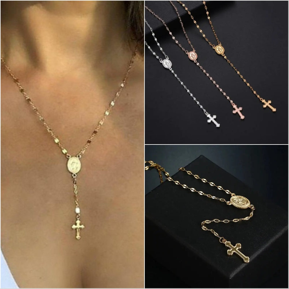 Heidi-Mode | Elegante Rosenkranz Kette für Damen