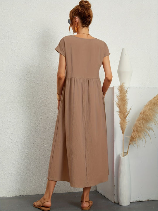 Lässiges Leinenkleid