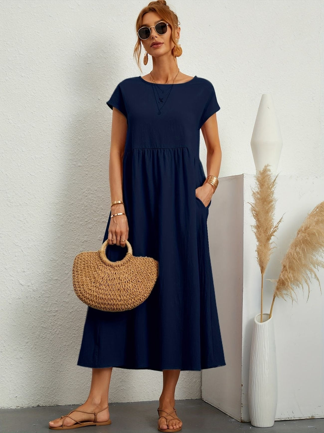 Lässiges Leinenkleid