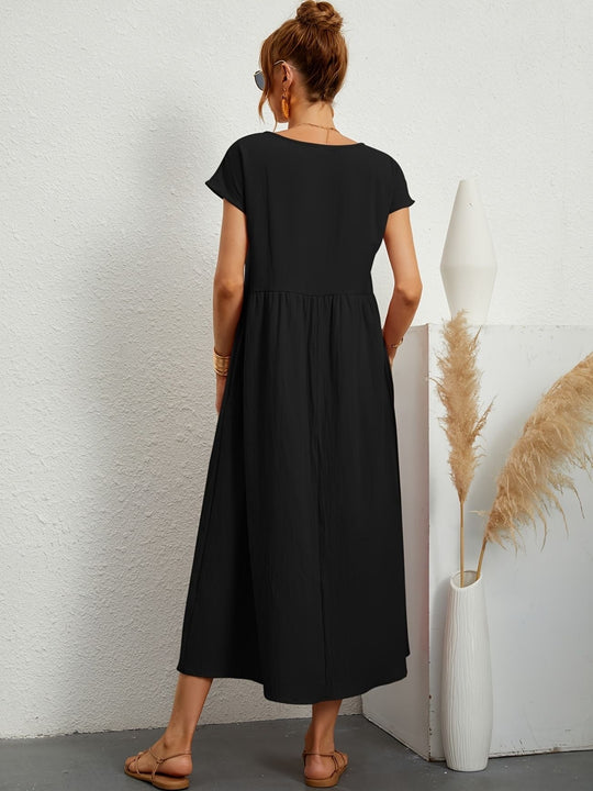 Lässiges Leinenkleid