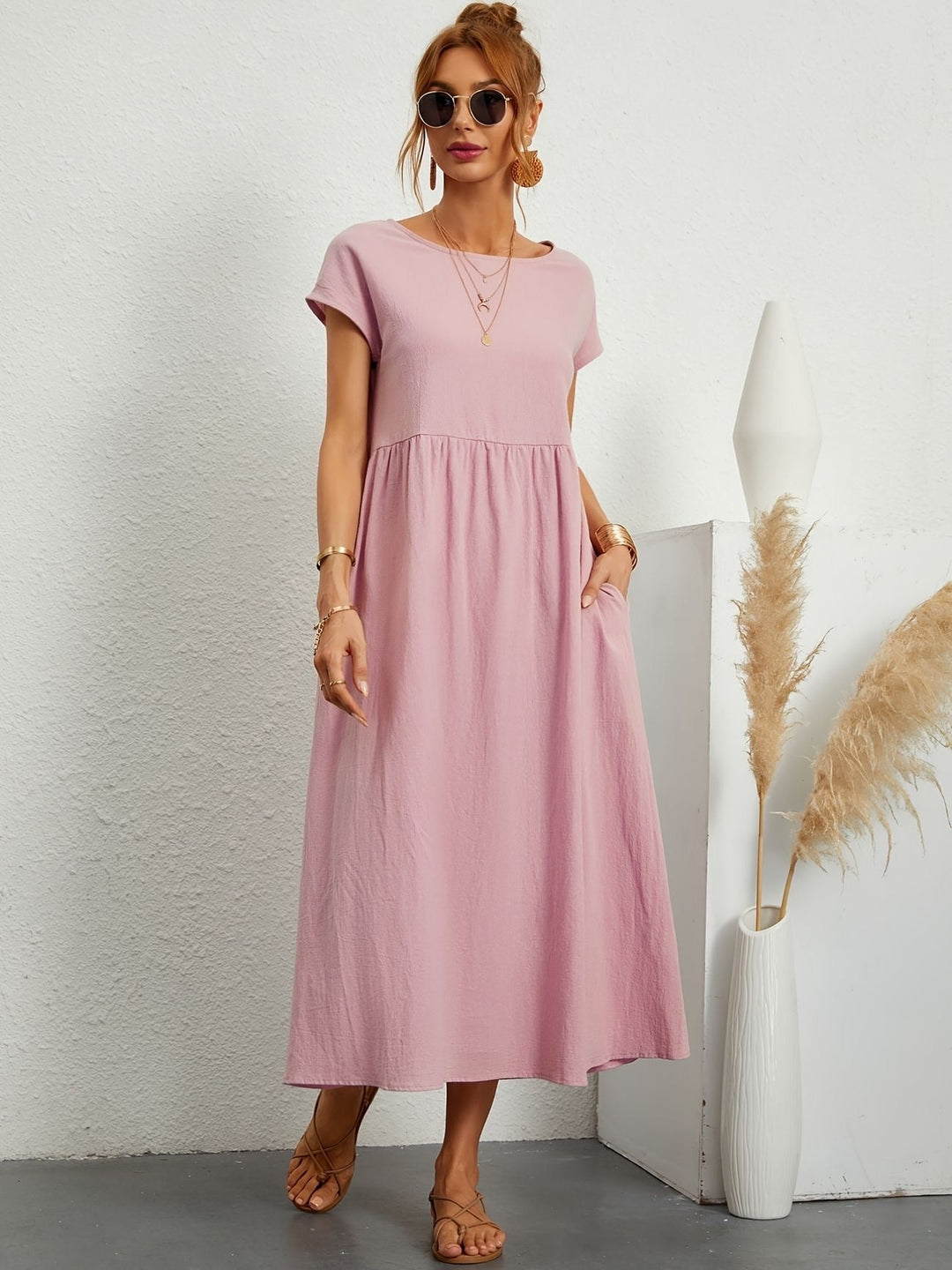 Lässiges Leinenkleid