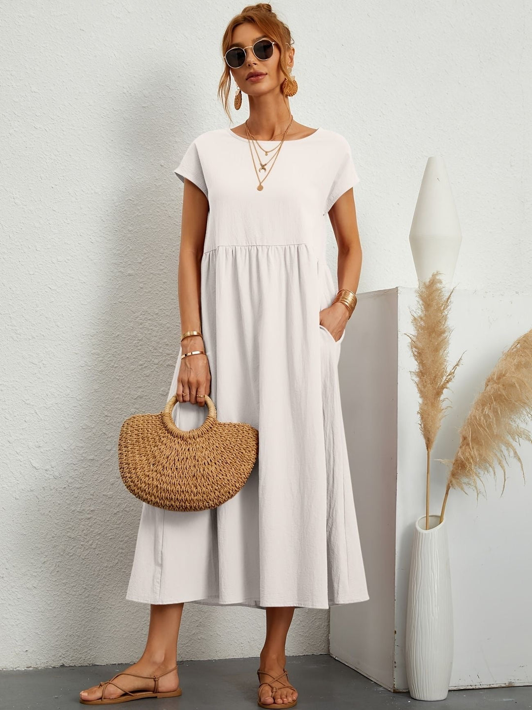Lässiges Leinenkleid