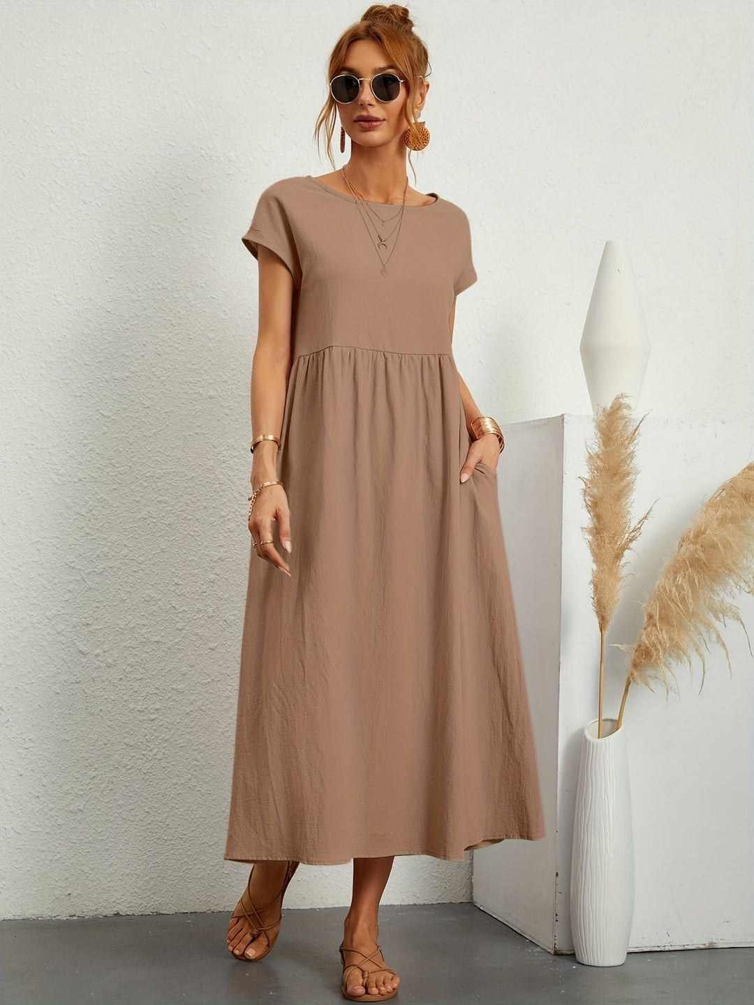 Lässiges Leinenkleid