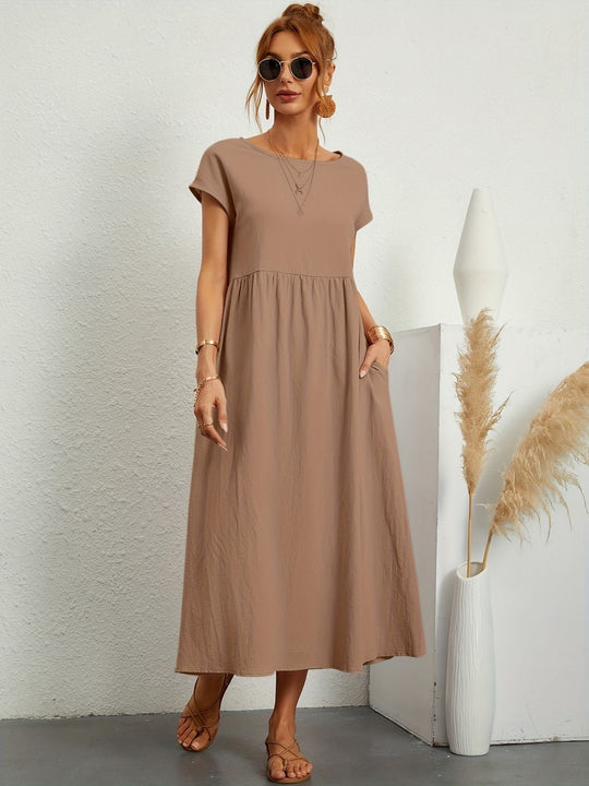Lässiges Leinenkleid