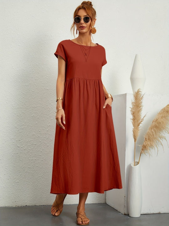 Lässiges Leinenkleid