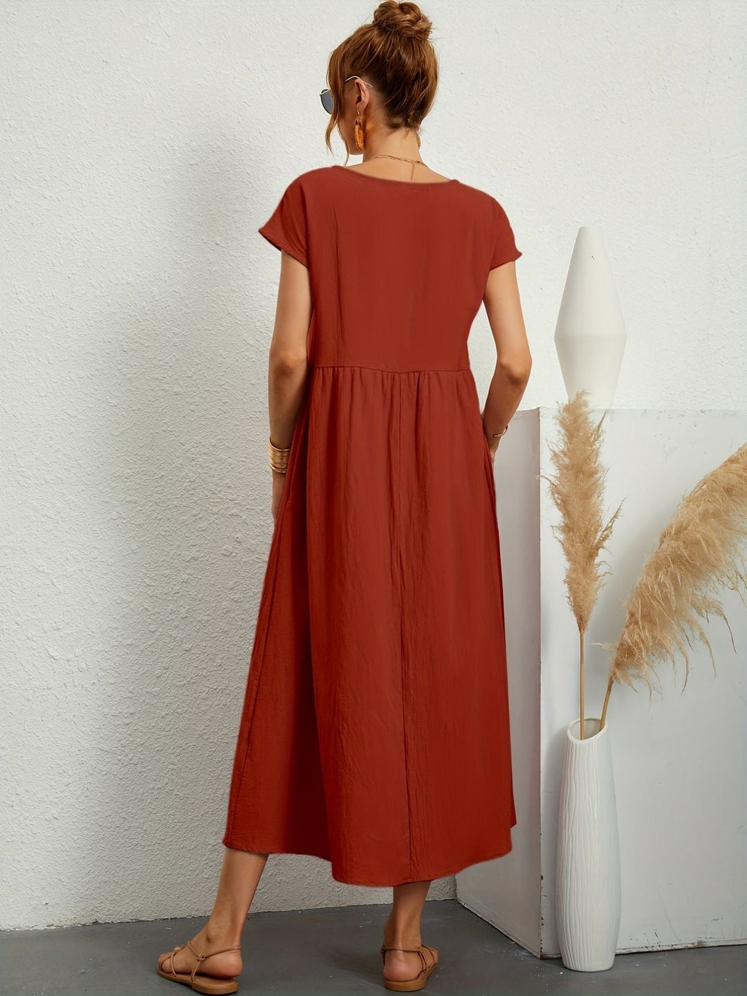 Lässiges Leinenkleid