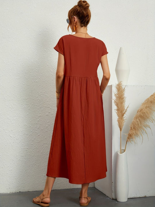 Lässiges Leinenkleid