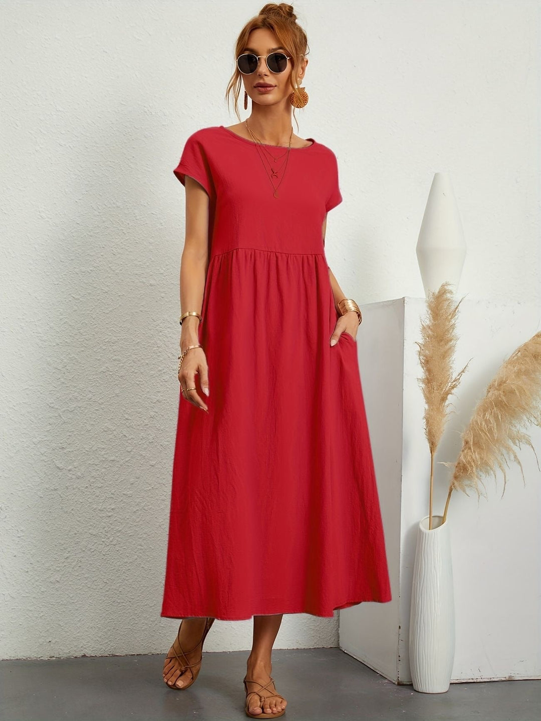 Lässiges Leinenkleid
