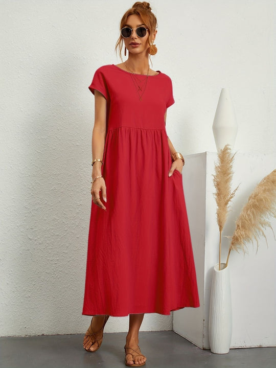 Lässiges Leinenkleid