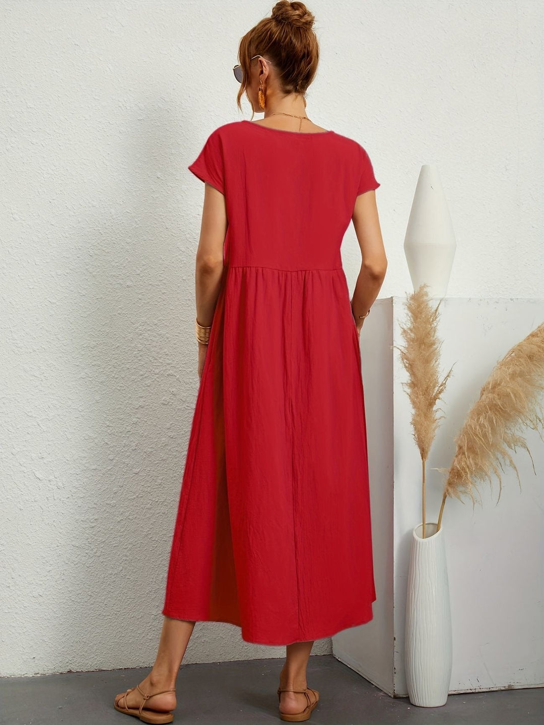 Lässiges Leinenkleid