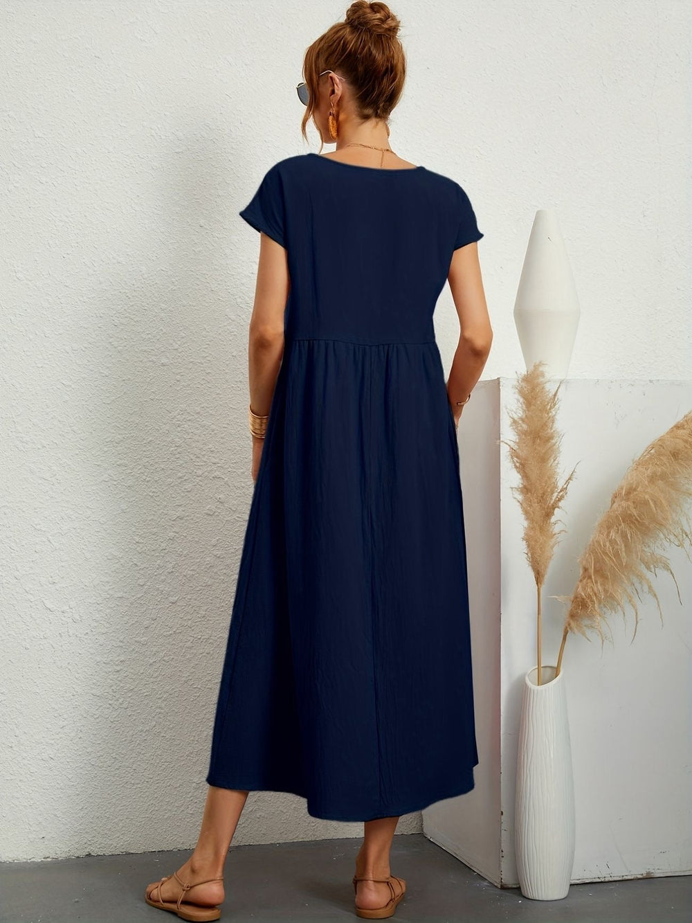 Lässiges Leinenkleid