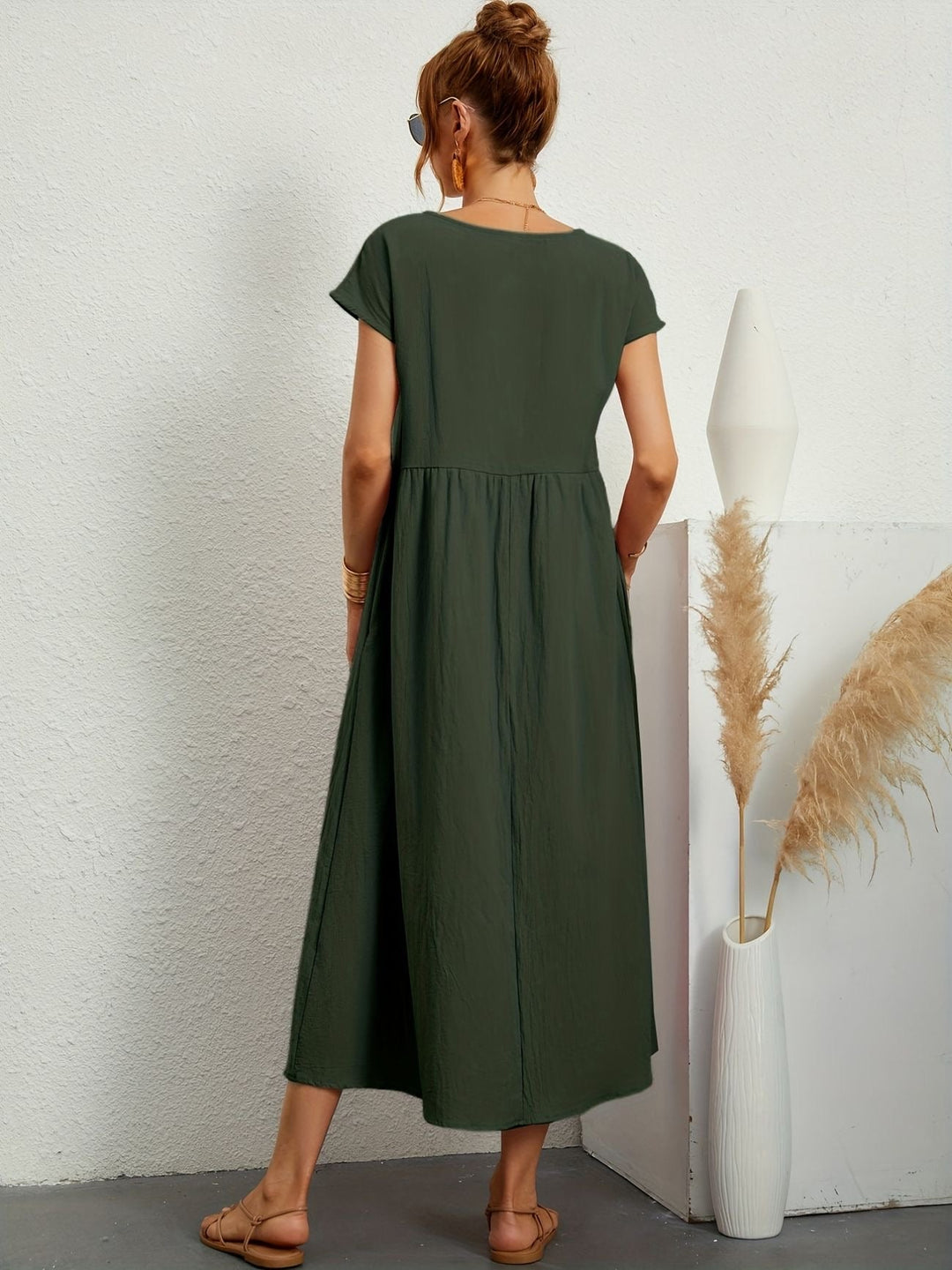 Lässiges Leinenkleid