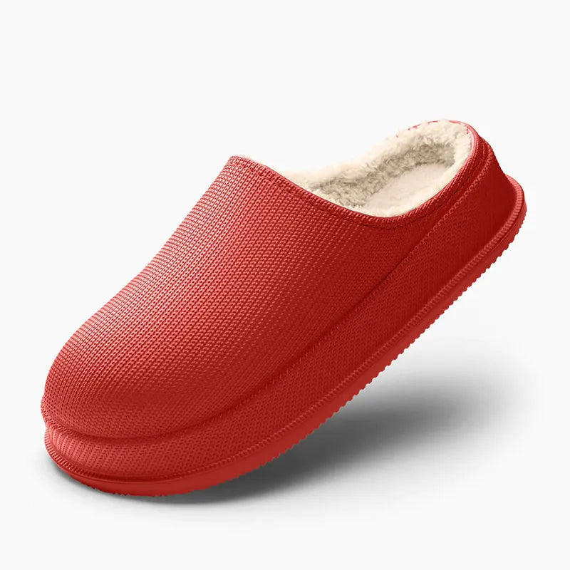 Warme Slipper mit Wollfutter