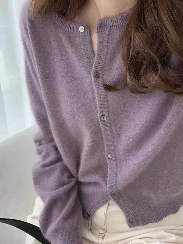 Heidi-Mode | Geschichteter Damen Strickjacke Pullover