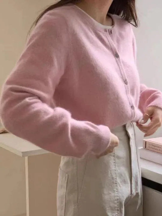 Heidi-Mode | Geschichteter Damen Strickjacke Pullover