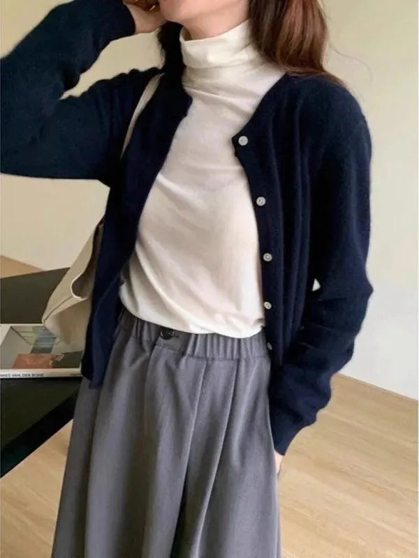 Heidi-Mode | Geschichteter Damen Strickjacke Pullover