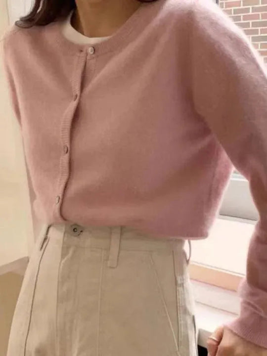 Heidi-Mode | Geschichteter Damen Strickjacke Pullover