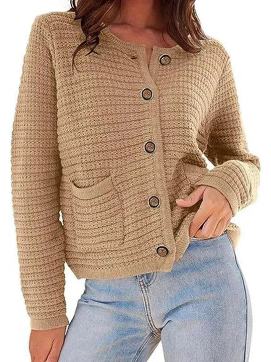 Heidi-Mode | Eleganter Damen Strickjacke Pullover