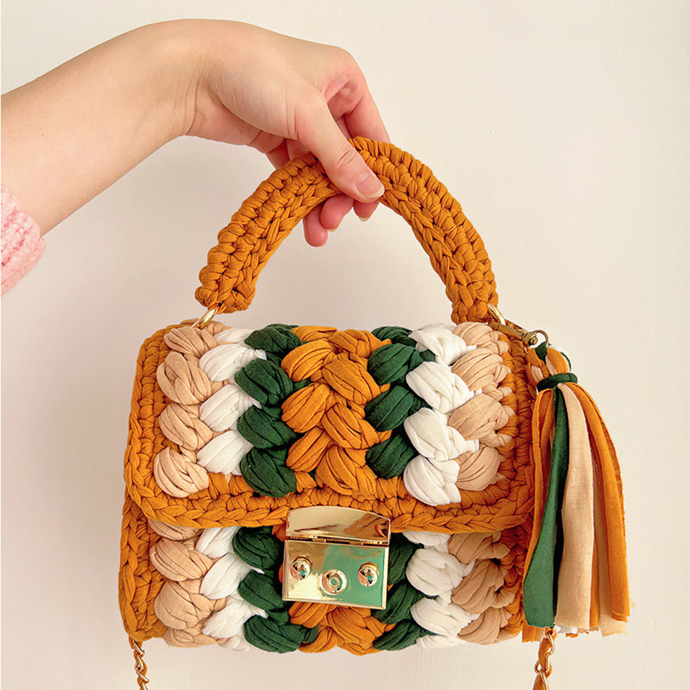 Regenbogen - Gehäkelte Handtasche