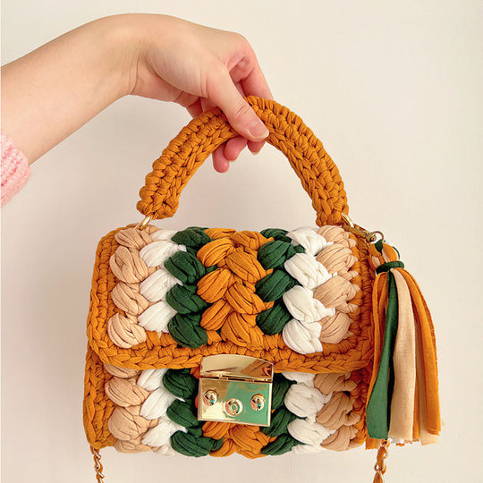 Regenbogen - Gehäkelte Handtasche