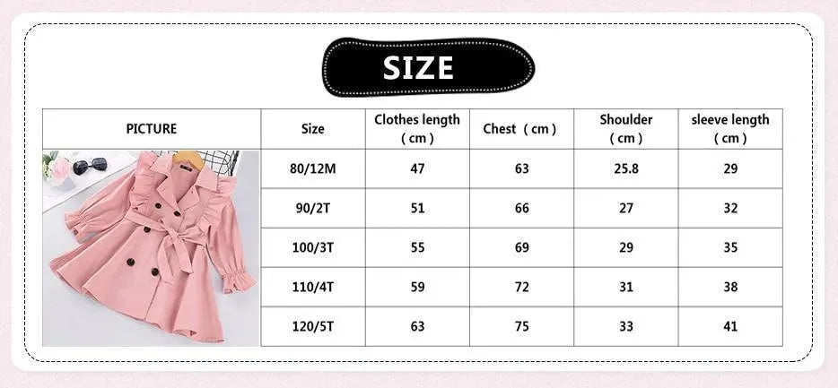 Heidi-Mode | Rüschentrenchcoats für Mädchen