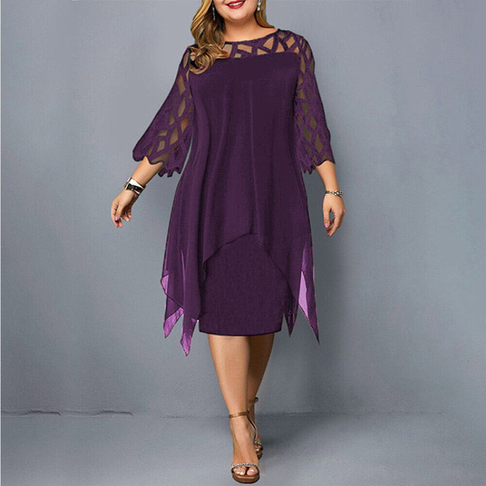 Heidi-Mode | Elegante Plus Size Midi Kleid
