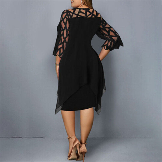 Heidi-Mode | Plus Size Midi Kleid