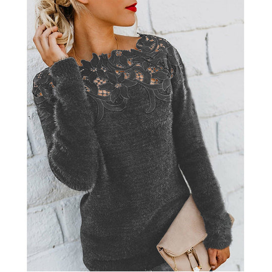 Pullover mit Blumendruck