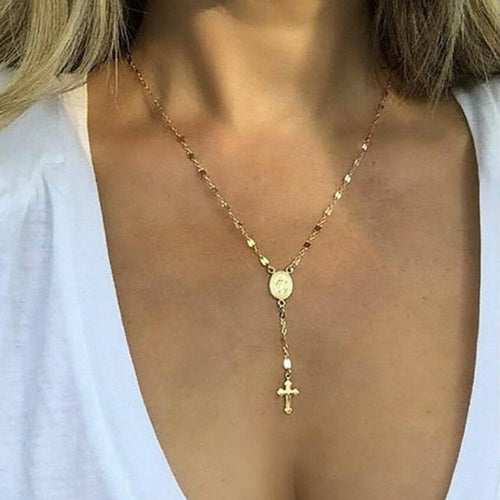 Heidi-Mode | Elegante Rosenkranz Kette für Damen