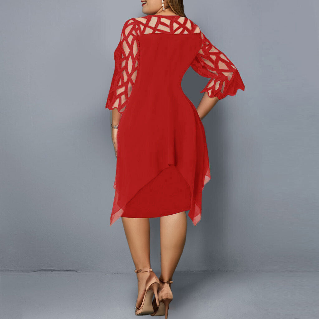 Heidi-Mode | Elegante Plus Size Midi Kleid