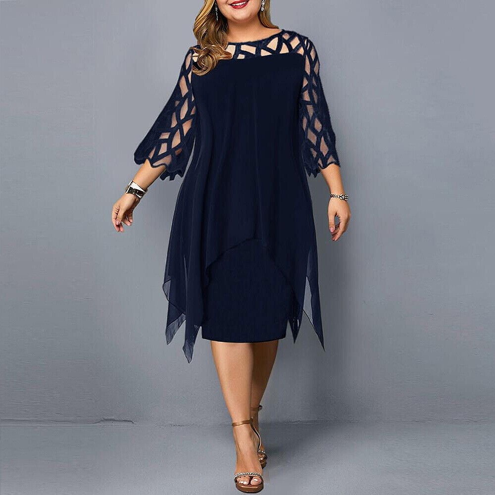 Heidi-Mode | Plus Size Midi Kleid