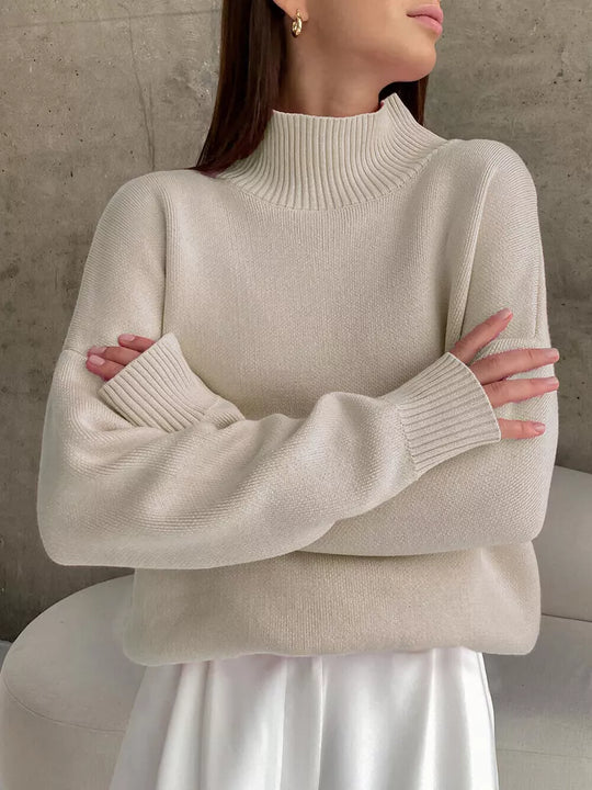 – Oversized lässiger Rollkragenpullover