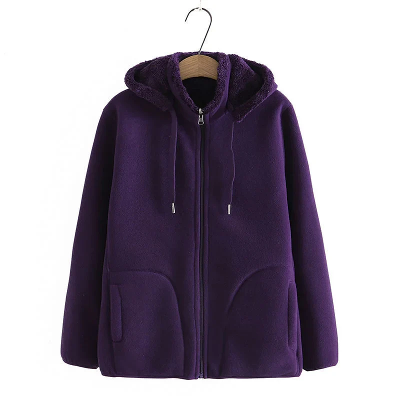 Heidi-Mode | Jacke Mit Kapuze Und Reißverschluss, Fleece-Weste Damen