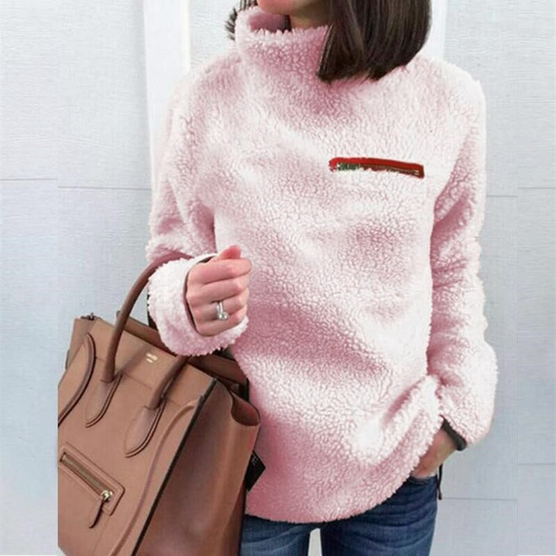 Heidi-Mode |  Winter Super weich und bequem solide Farbe Rollkragenpullover Frauen