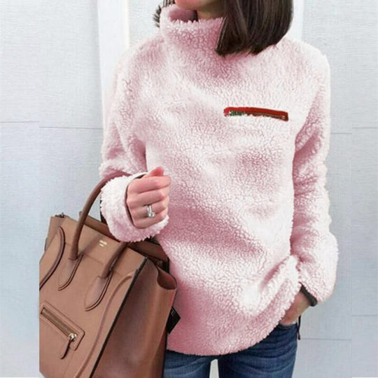 Heidi-Mode |  Winter Super weich und bequem solide Farbe Rollkragenpullover Frauen