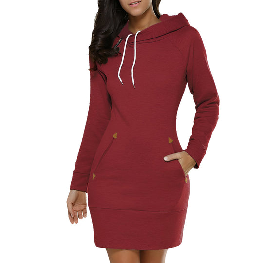 Heidi-Mode |  Casual Hoodie Kleid mit Taschen