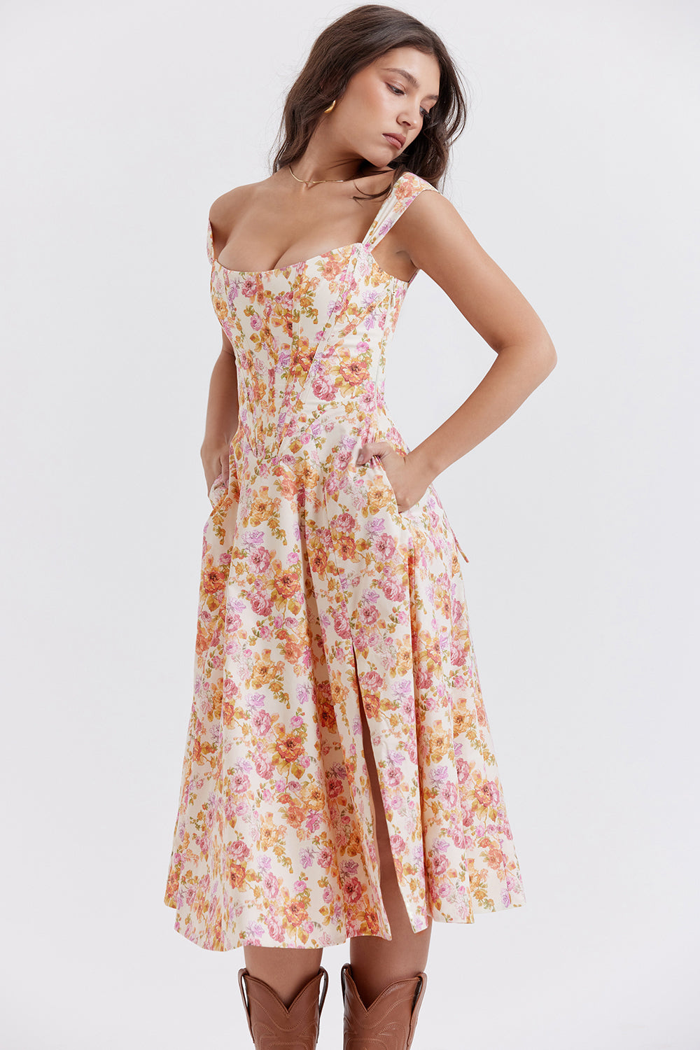 Midi-Sommerkleid für Damen