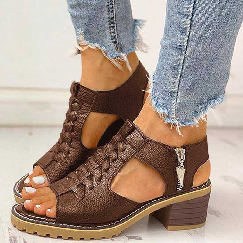 Heidi-Mode | Leder Sandalen