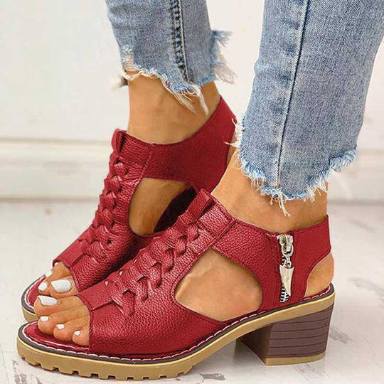 Heidi-Mode | Leder Sandalen
