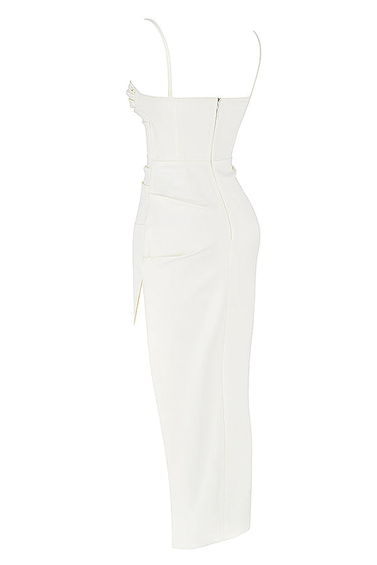 Heidi-Mode | Plissiertes Korsett Midikleid