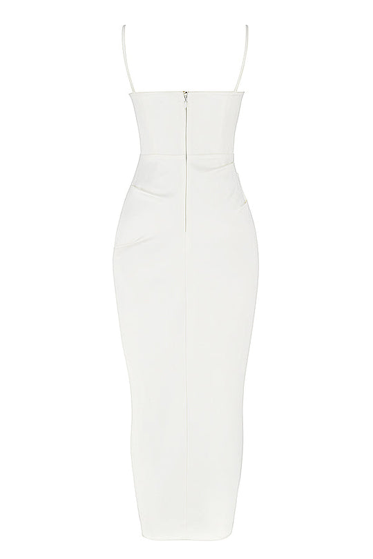 Heidi-Mode | Plissiertes Korsett Midikleid