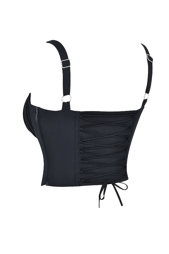 Heidi-Mode | Schwarzes Bustier Korsett