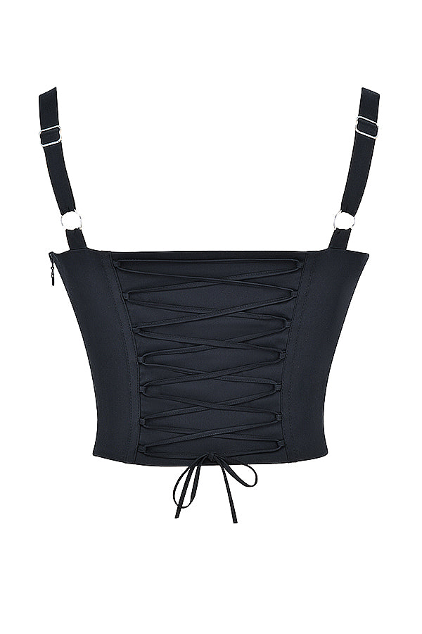 Heidi-Mode | Schwarzes Bustier Korsett