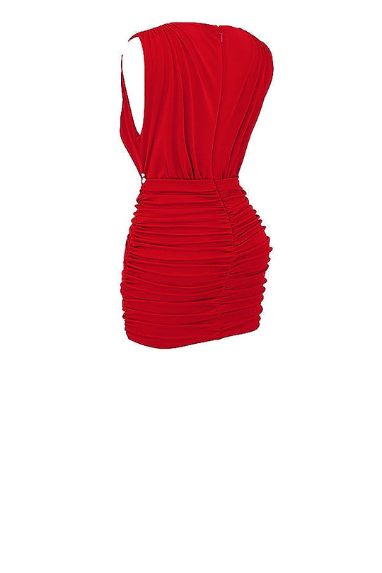 Heidi-Mode | Mini Kleid mit Kirschen und Falten