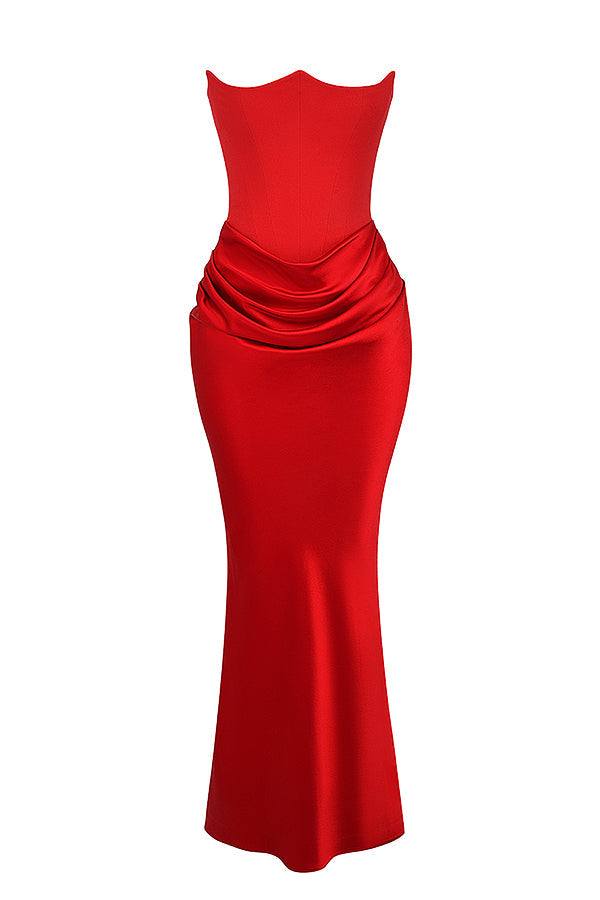 Heidi-Mode | Elegante Strapless Korsettkleid