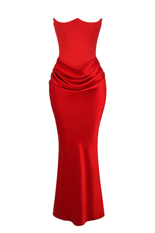 Heidi-Mode | Elegante Strapless Korsettkleid