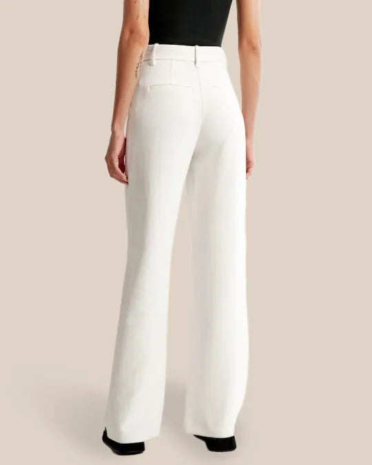 Hohe Taille Weite Bein Hose